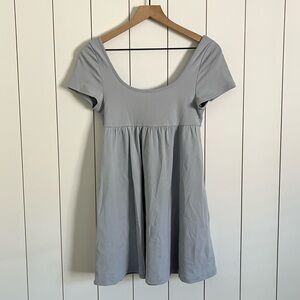 Revolve All The Ways Babydoll Mini Dress Light Blue